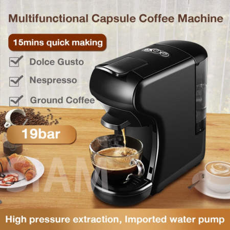 Multi-Purpose Coffee Maker for Nespresso, Dolce Gusto, and K-Cup