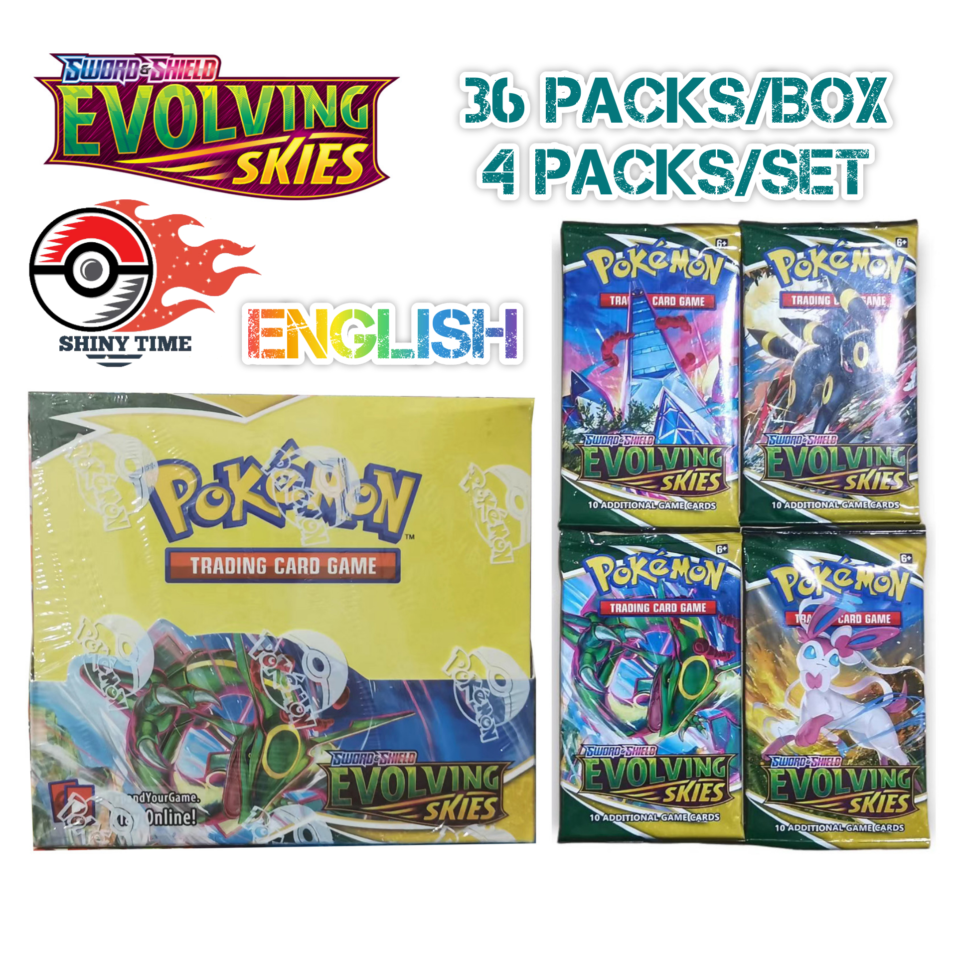 Pokemon Sword & Shield Evolving Skies Booster Box (36 packs)