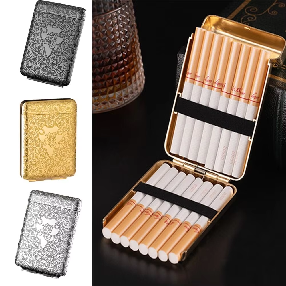 wadsworth cigarette case Vintage Wadsworth Cigarette Case – Floral Engraving