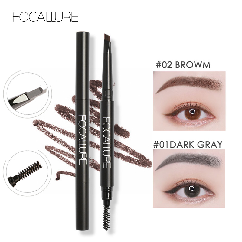 Discount on Focallure  shoes - SKU: Focallure 3 Colors Optional Waterproof Long-Lasting Eyebrow Pencil