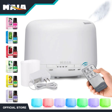 MAIA Ultrasonic Air Humidifier with Remote and Essential Oil