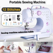 Mini Electric Sewing Machine with 12 Stitches - Portable & Automatic