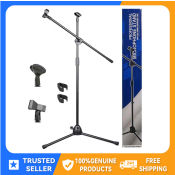 Supermax Adjustable Tripod Boom Mic Stand with Phone Holder