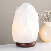Himalayan Salt Lamp, Medium Size, Hand Crafted, Natural White