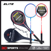 Elite Strike 2-Player Badminton Set with 3/4 Carry Bag