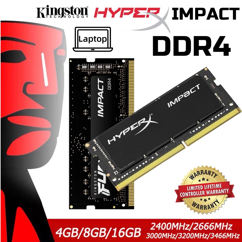 Kingston HyperX FURY DDR4 8GB 16GB RAM 2666MHz 3200MHz SODIMM