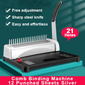 Silver A4 Comb Binding Machine