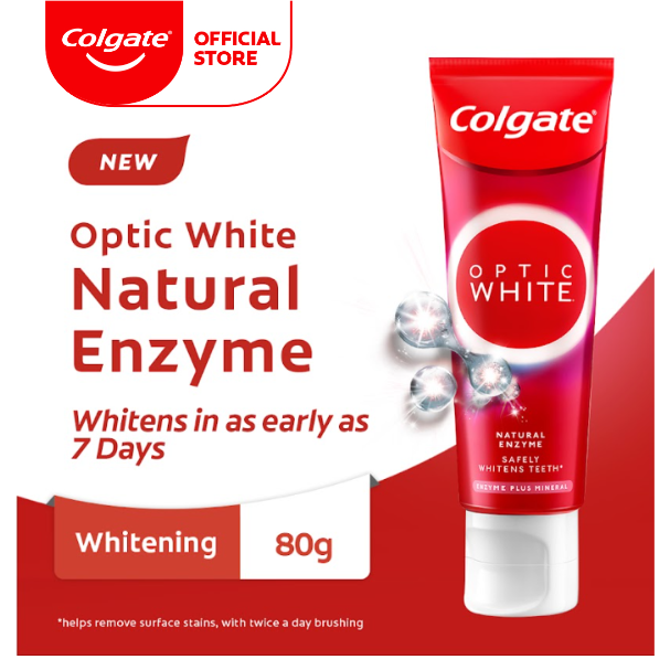 コルゲート Colgate OPTIC WHITE ENZYME 80g - 口臭防止