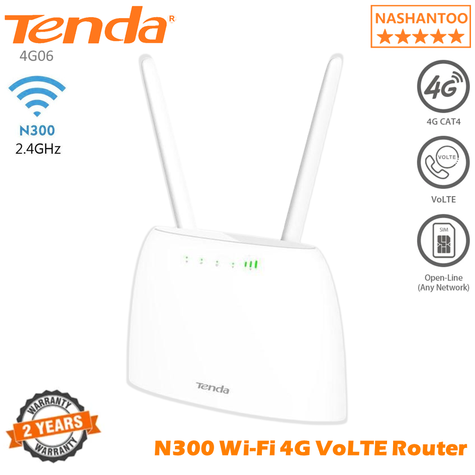 Tenda Router N300 Wi-Fi 4G VoLTE