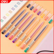 Deli 8 Colors Gel Pen - School Supplies Ballpen