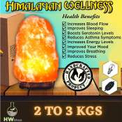Himalayan Wellness Original Salt Lamp - Natural Crystal Night Light