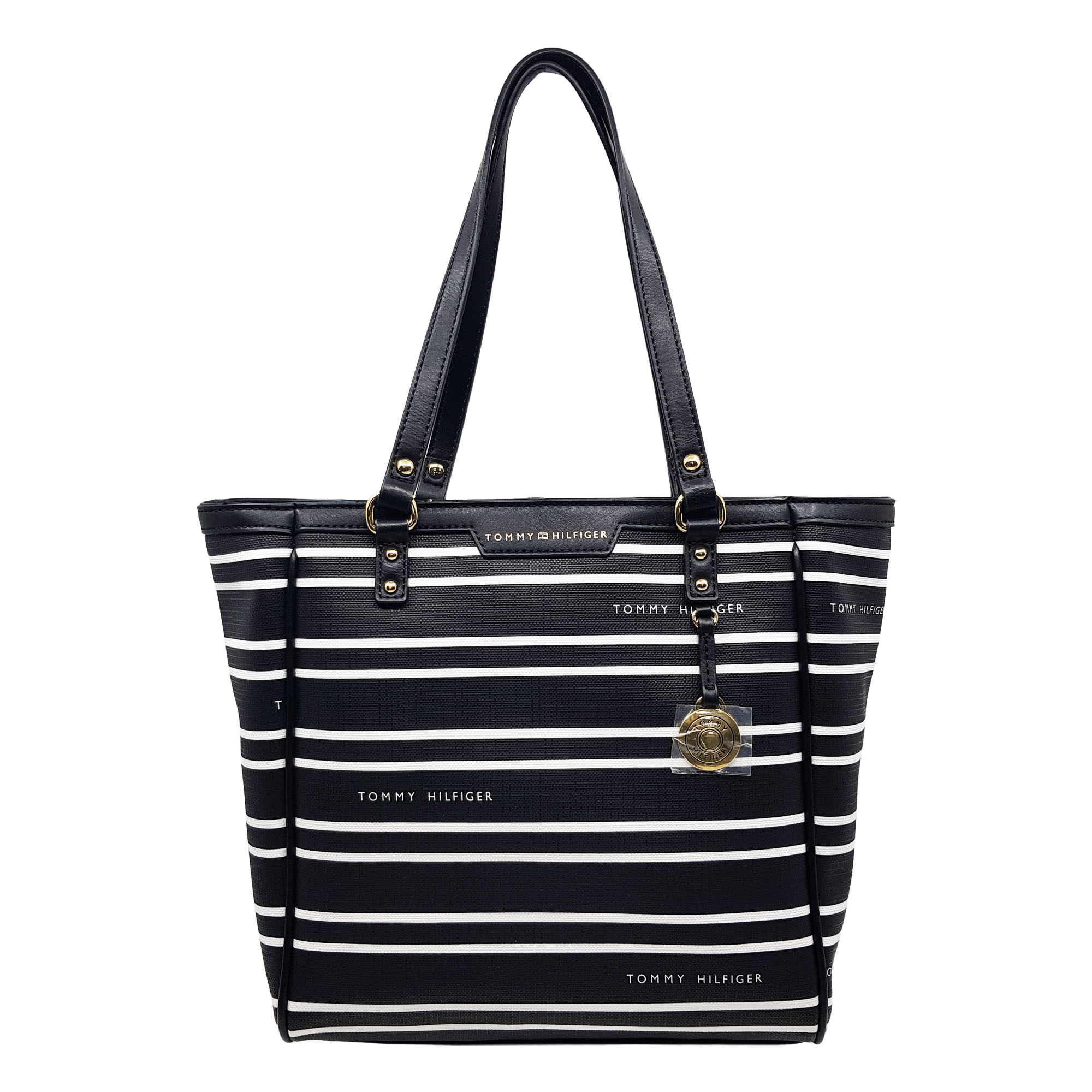 tommy hilfiger purse black and white