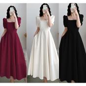 Elegant Plus Size Korean Maxi Dress by 