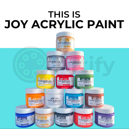 Joy Acrylic Paint 100ML JOY fluid acrylics Artist's Quality