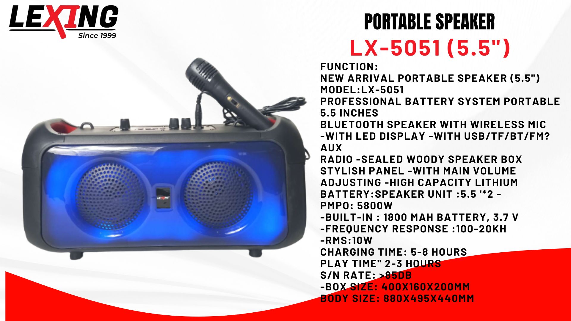 Speaker Bluetooth Ibastek Speaker Karaoke Layar Lcd Ibastek Bt