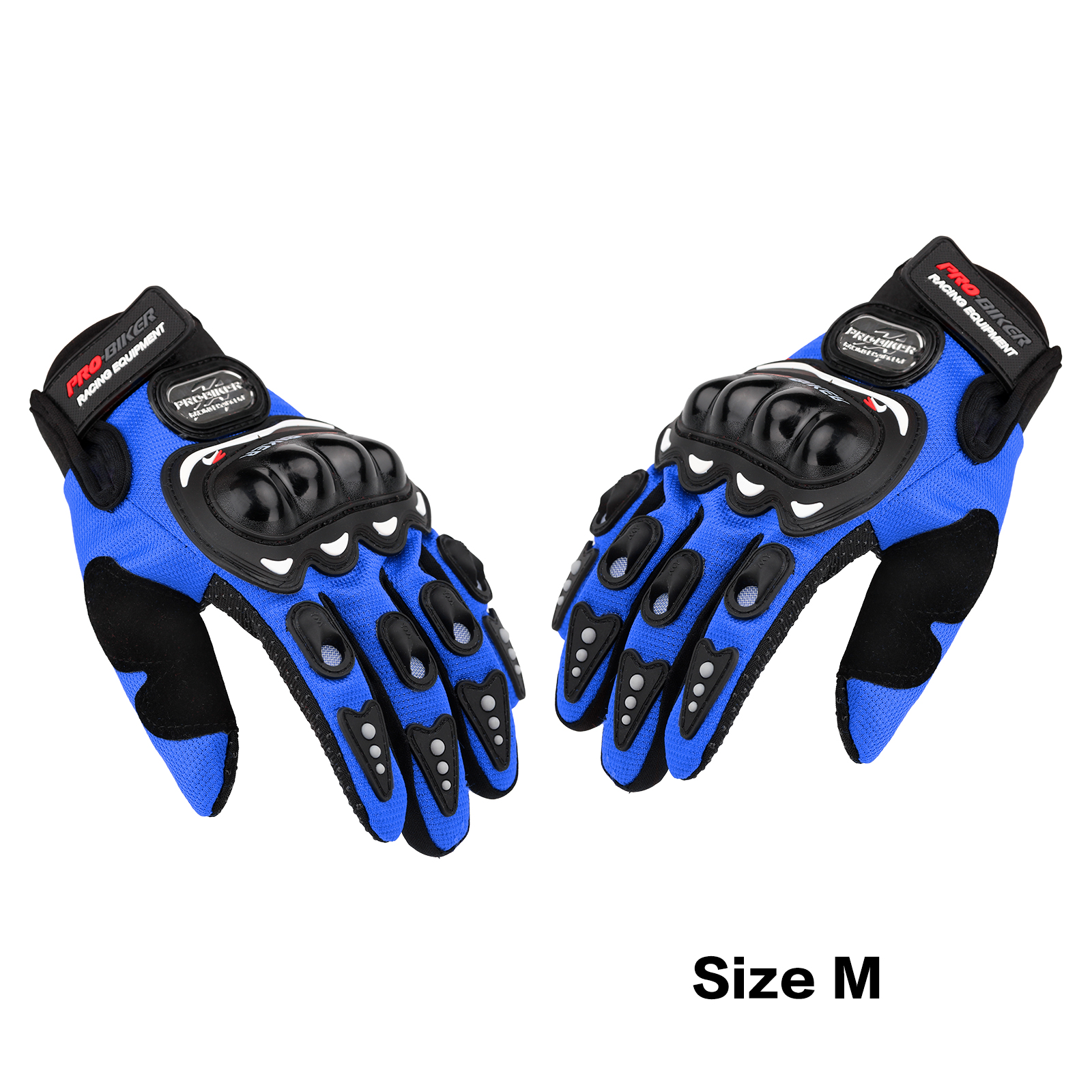 pro biker gloves blue