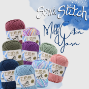 Milk Cotton Crochet Knitting Yarn 5ply  - SewandStitch