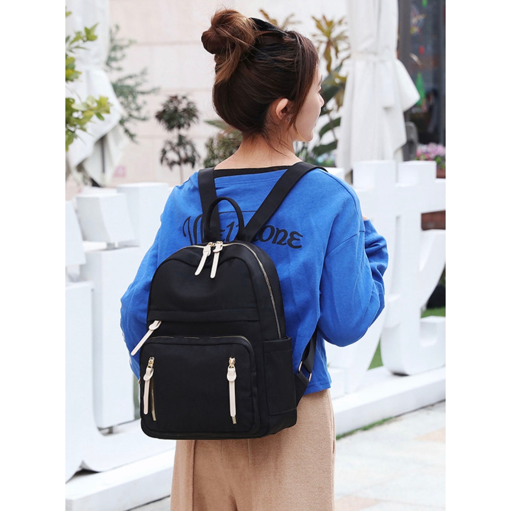 Kay kulekshun - Mumu Ladies Bag Pack Korean Bags Women School good quality  Price: 279 only Color Onhand: Black