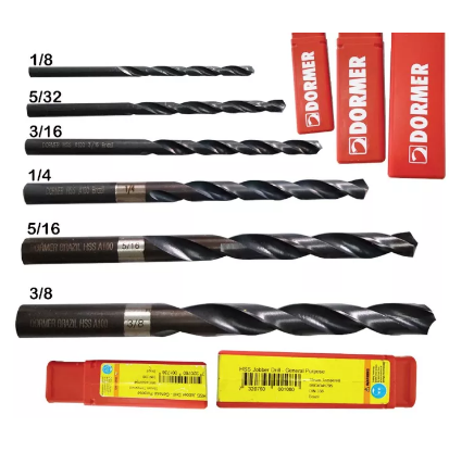 Original Dormer Drill Bit 1/8 5/32 3/16 1/4 1/2 for metal and
