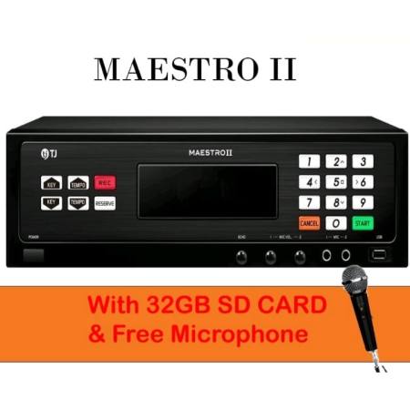 TJ Media MAESTRO II Karaoke Player with 32GB SSD Memory