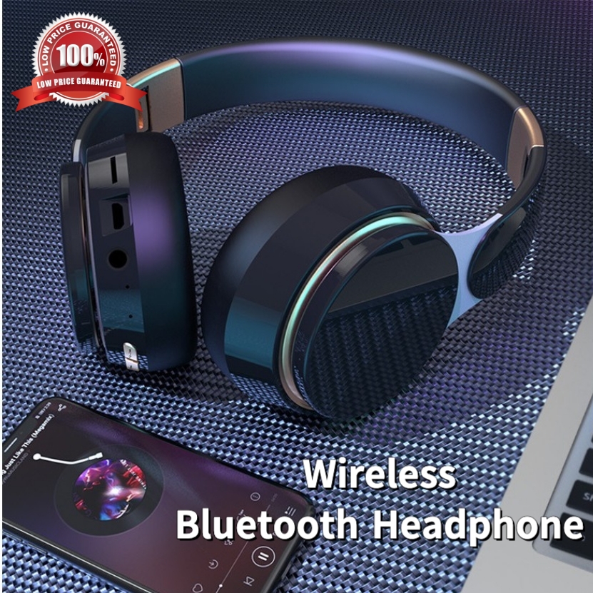 Foldable Stereo Bluetooth Earphones with Noise Cancelling and Mic (Brand X)