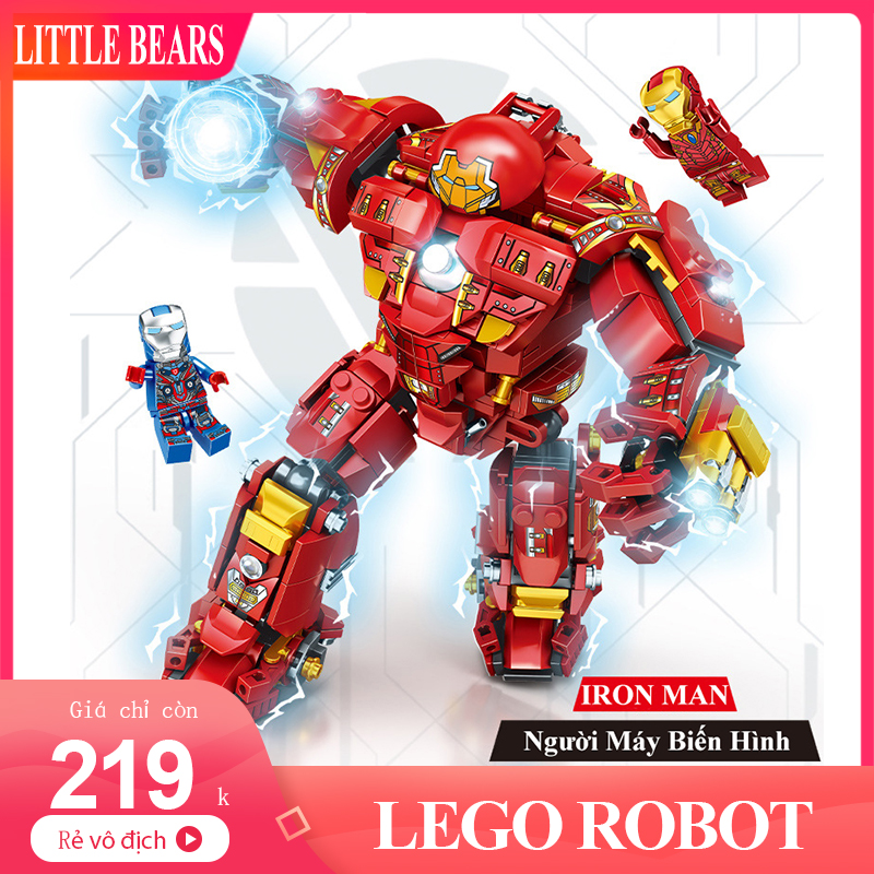 1450 CHI TIẾT Đồ Chơi Lego Robot Lego Iron Man Robot Đồ Chơi Robot Iron
