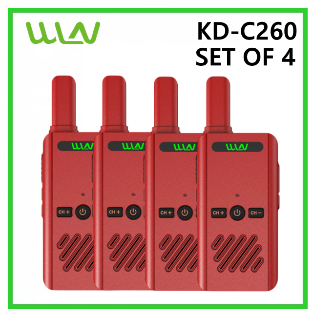 WLN KD-C260 1.7W UHF 400-470MHz Professional Portable Two-Way Radio (SET OF 4) Presyo 1,596 Piso*Libreng Shipping