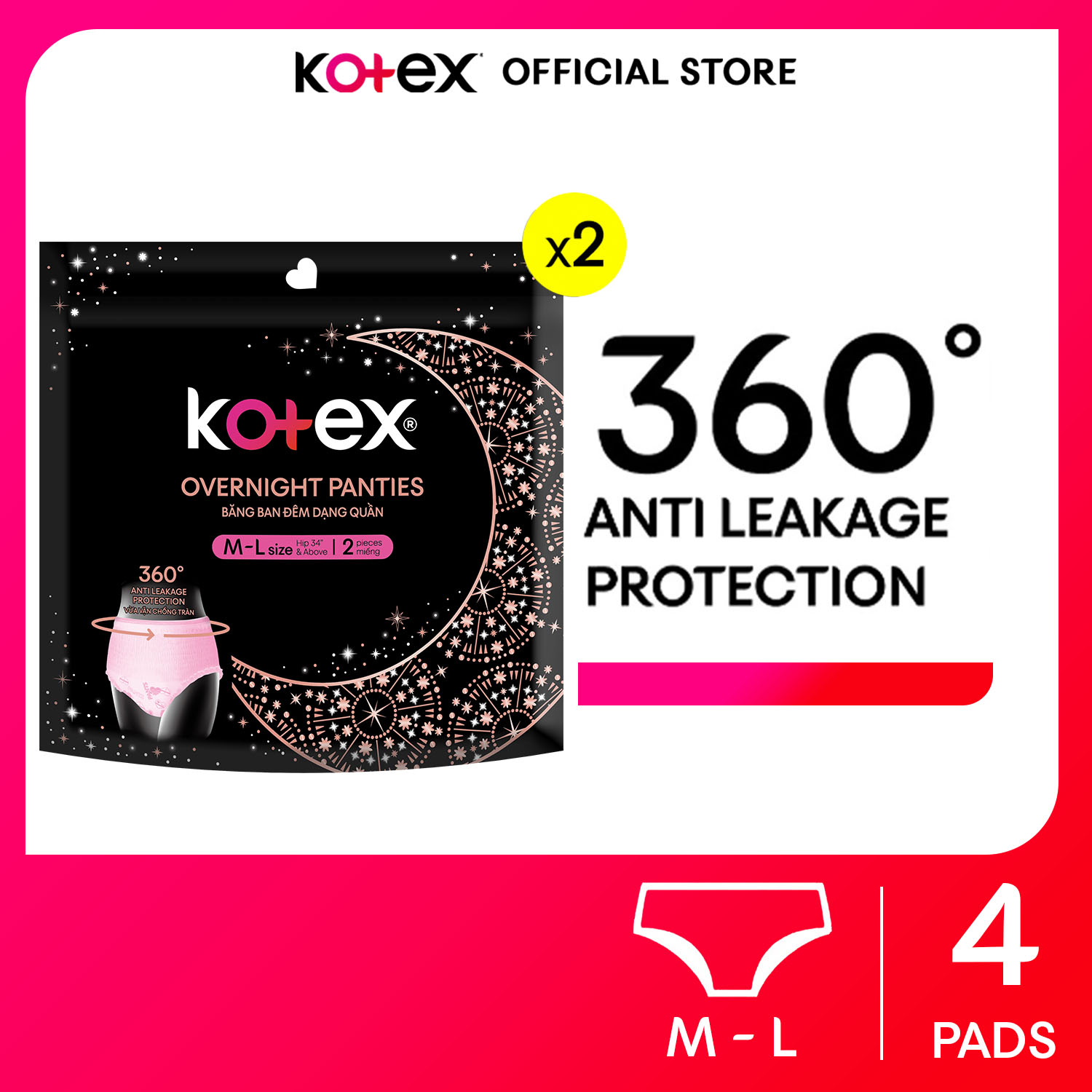 Charmee Menstrual Pants : 1 box with 36 packs