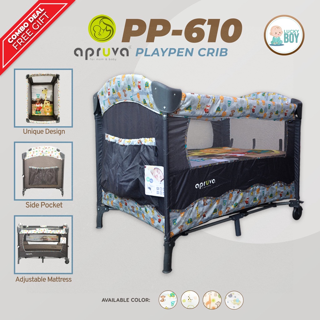 Apruva metal on sale crib with bassinet