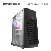 darkFlash DK150 Atx Gaming Casing with 3pcs 12cm Rainbow Fans