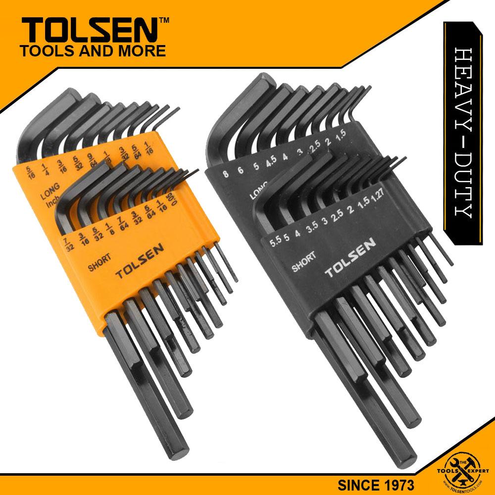 Tolsen 36PCS Allen Hex Key Set  Black Finish 20094