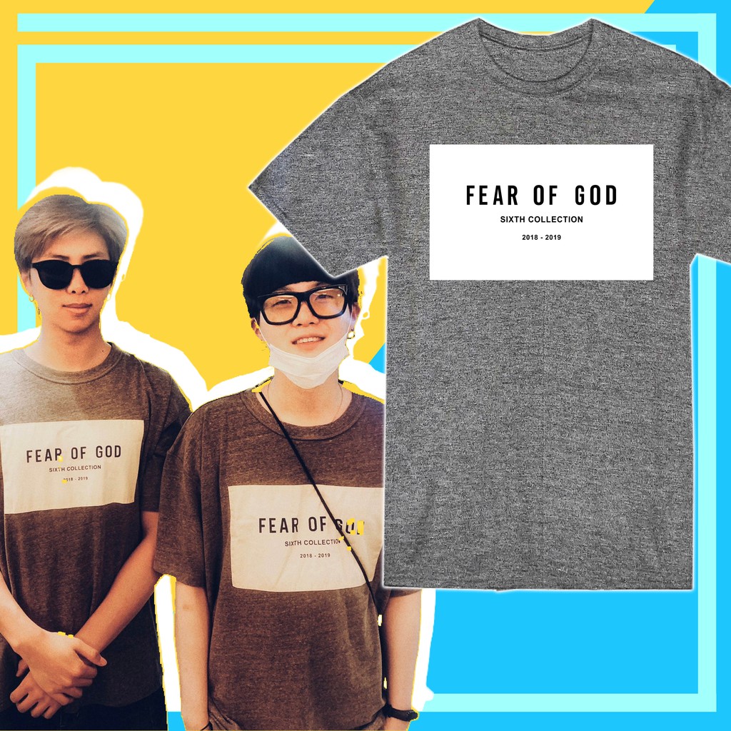 时尚 KPOP Bangtan RM Suga Fear Of God 