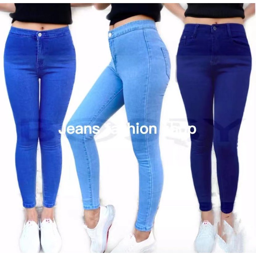 high waist stretch skinny jeans 