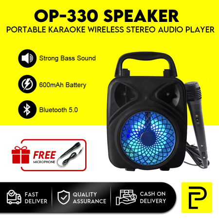 Wireless Bluetooth Mini Speaker with Karaoke Function, by Popcorn