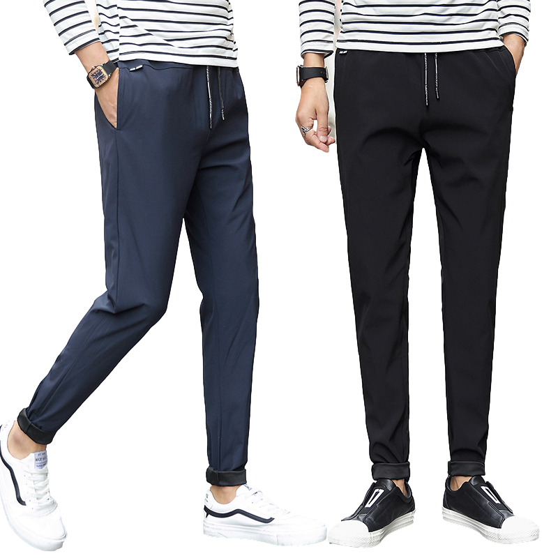 Men&'s Plain Pants Tiro Korean Sports Jogger Pants Fashion Trend Slim Pants  For Men