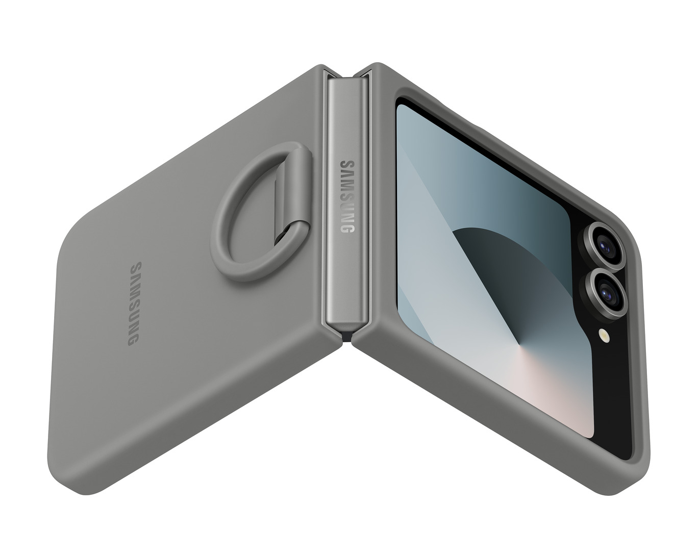 Original Samsung Official Silicone Case with Ring for Galaxy Z Flip7 FE / Z Flip6 - Image 2