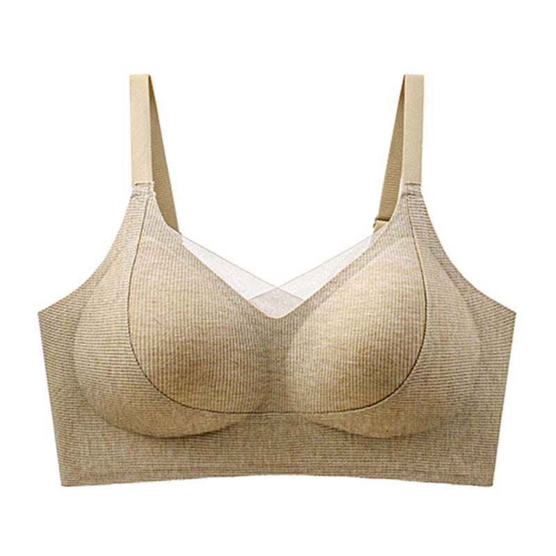 Motovita Women's One Piece Fashion Bra No Steel Ring Gather Bra Comfortable Simple Breathable Beautiful Back Bra - Image 4