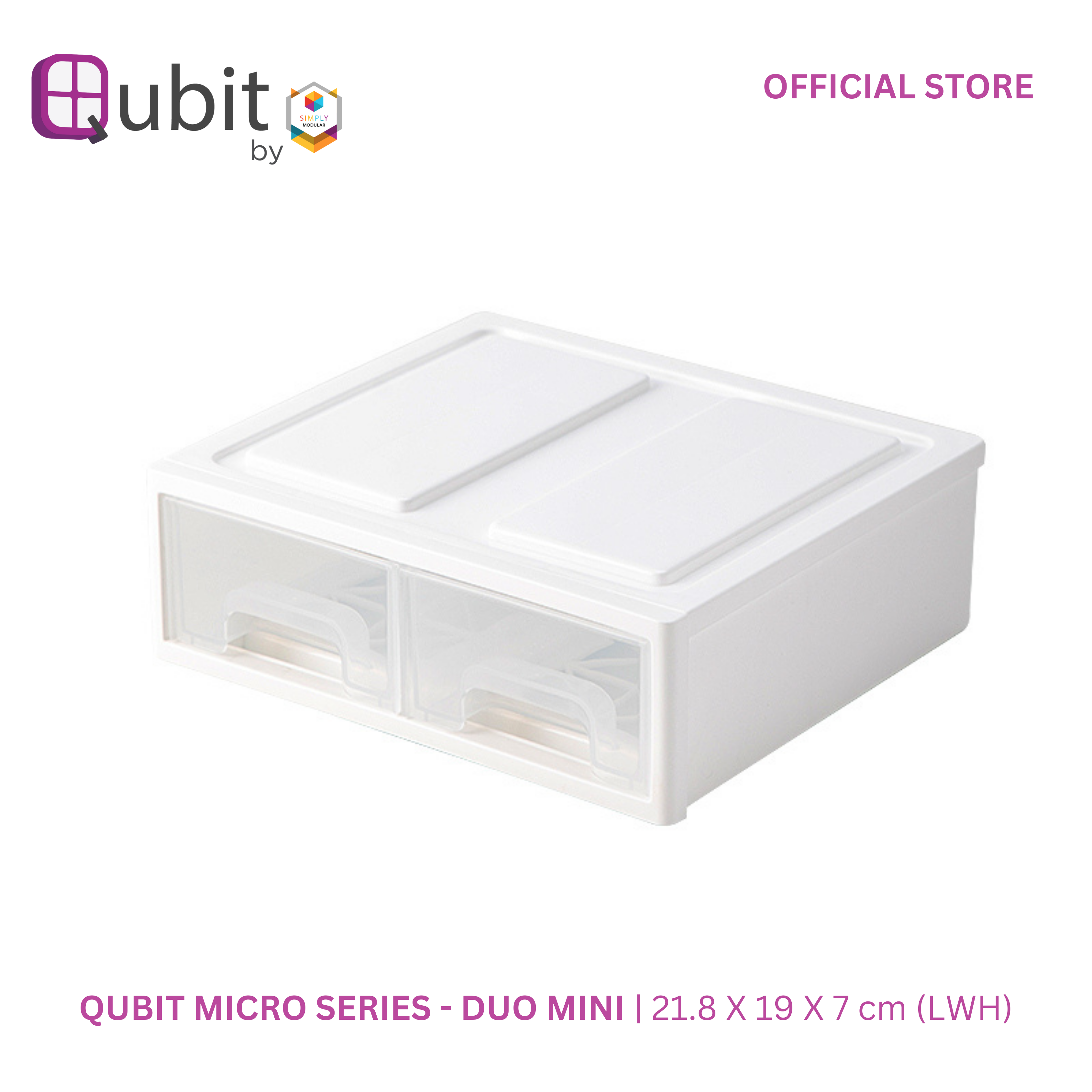 Qubit Level Top Shelf Storage Drawer Organizer