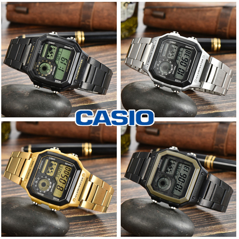 casio world time metal