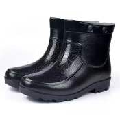 SH Men's Low Cut Waterproof Rain Boots, Young Fashion