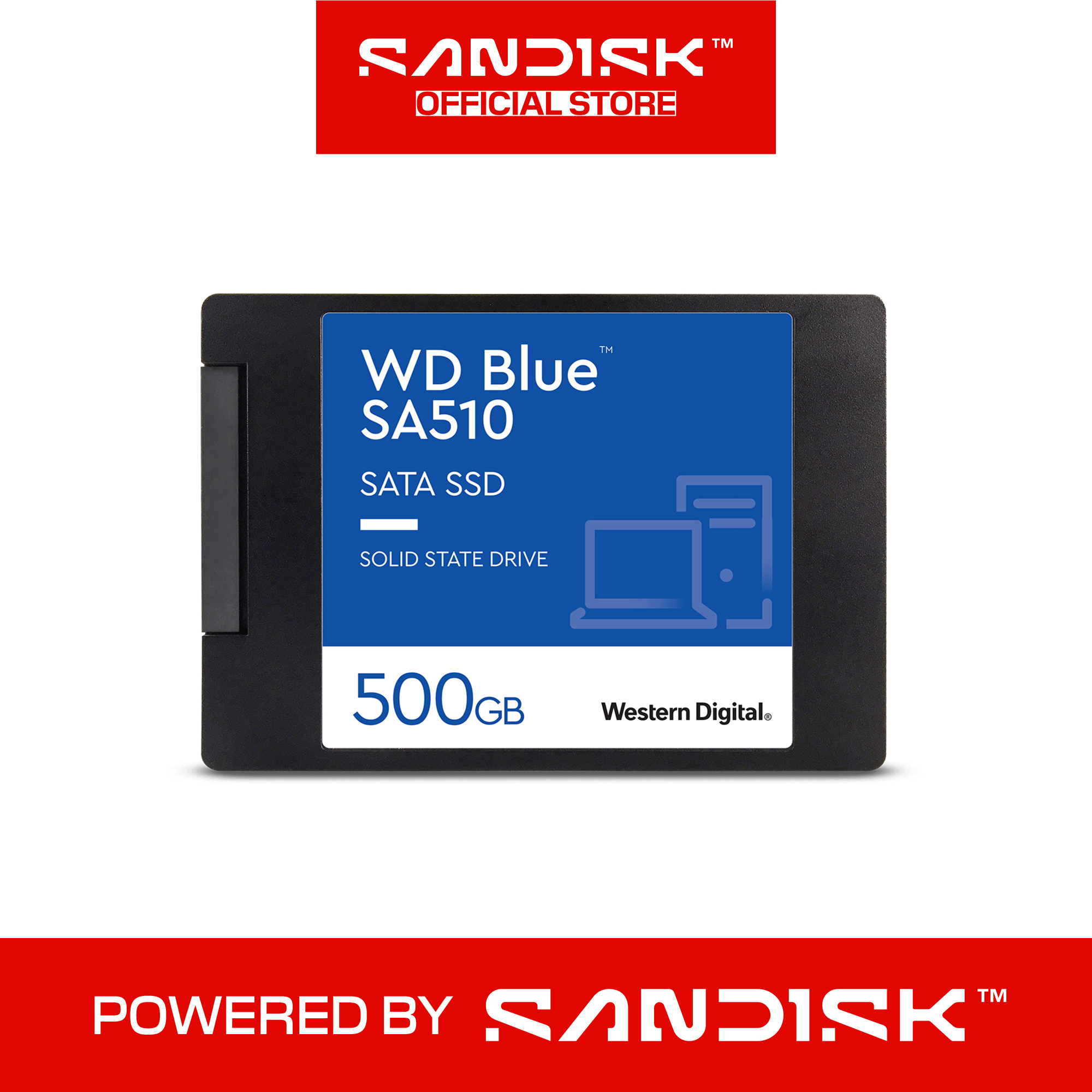 Jual Wd Blue Sa510 Sata Ssd 500gb [wds500g3b0a] Di Seller Bhinneka