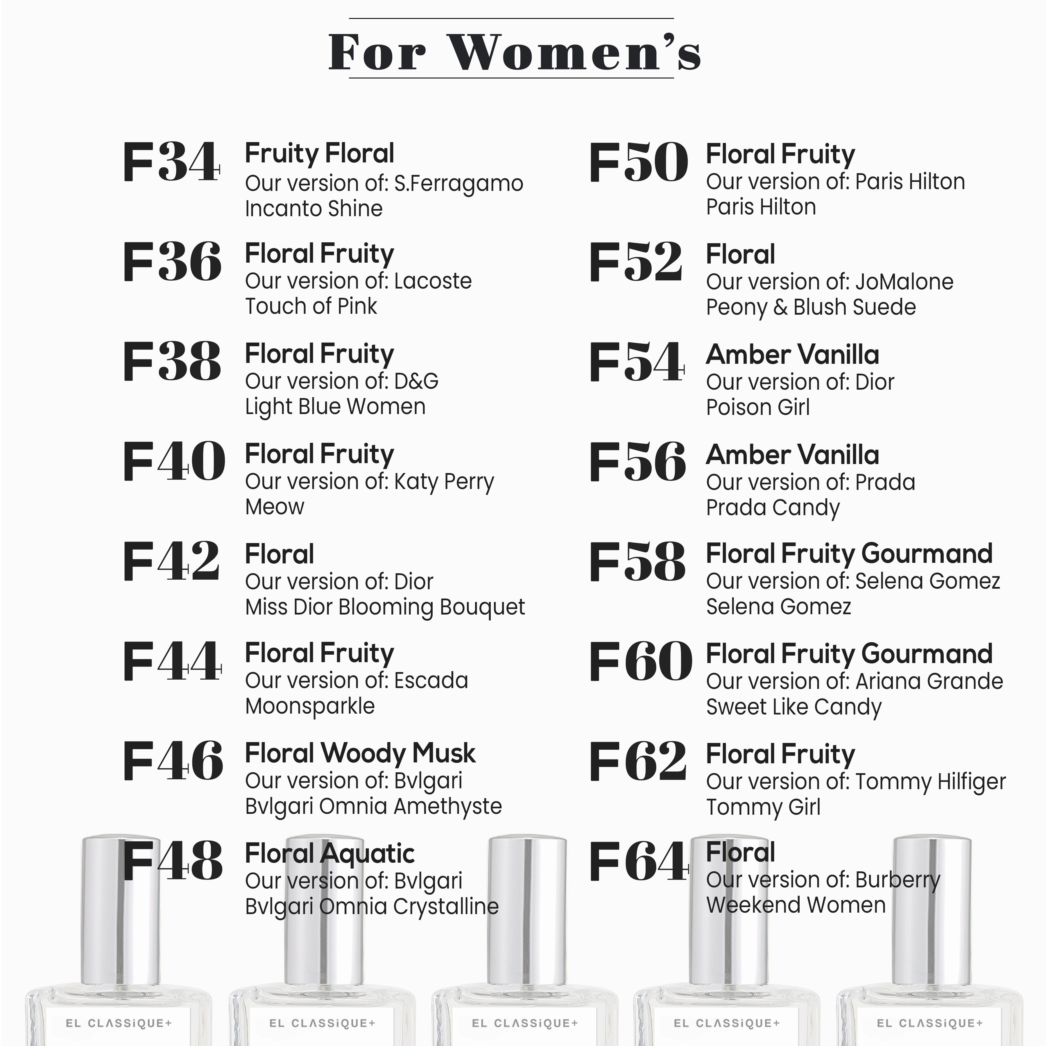 Fm women's perfume online list