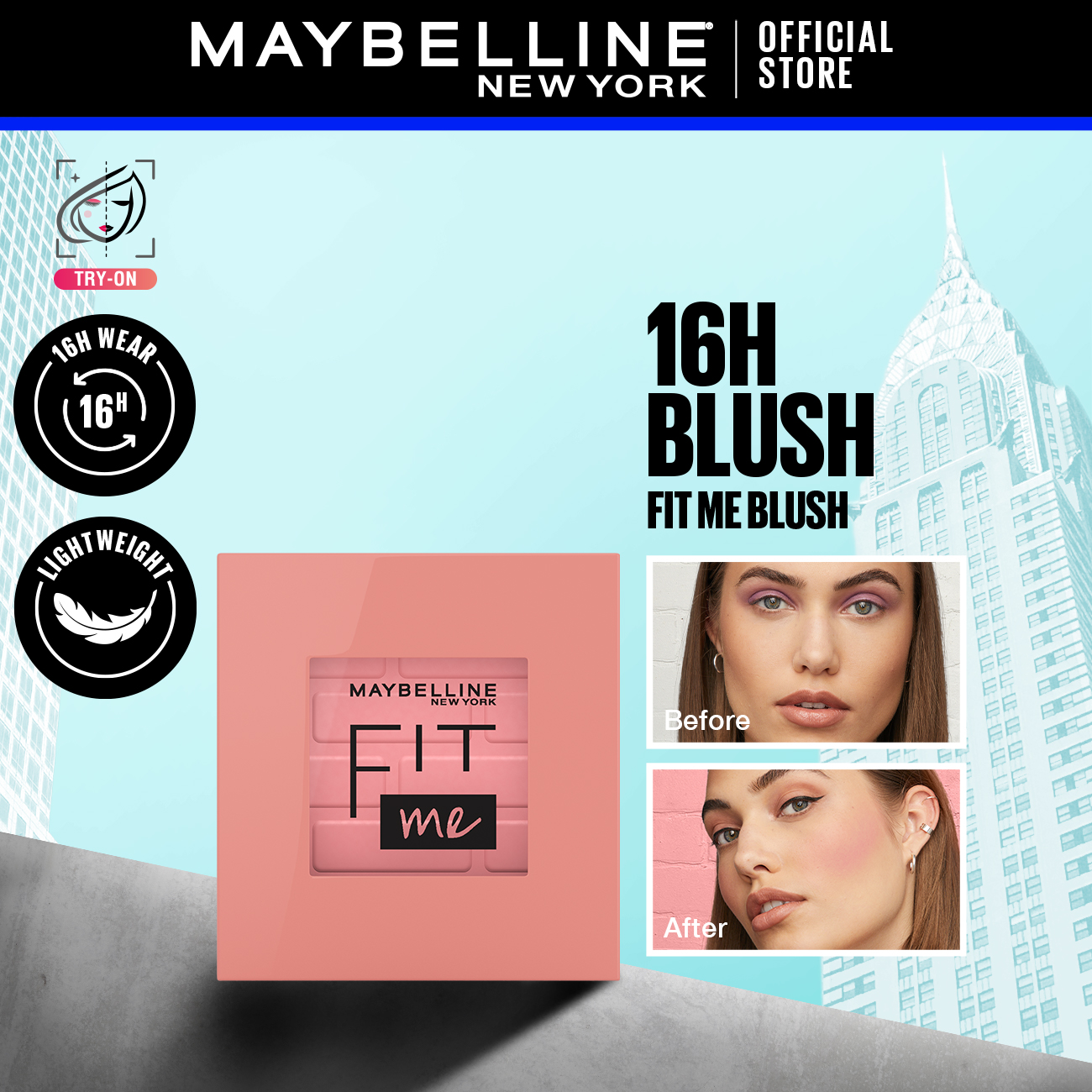 Discount on Maybelline  shoes - SKU:  Fit Me Blush - 16hr Wear, Long Lasting, All-Day, 