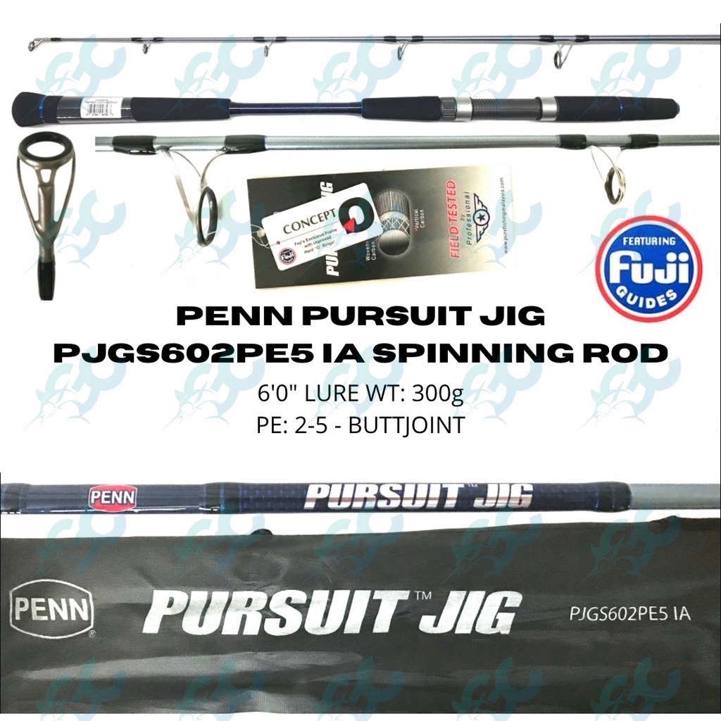 penn fishing rod philippines Squadron Extra Fast Action Spinning | 6ft - 8ft with combo pairings for inshore PENN Senator Combo, 66 Medium