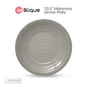 SLIQUE Premium Melamine Round Dinner Plate, 10 inches