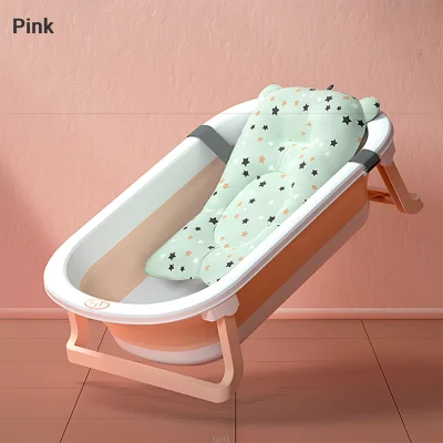 COD Large Thicken Baby Bath Tub Foldable Portable Silicon Babies Newborn Toddlers Expandable Anti-Slip Basin (1)