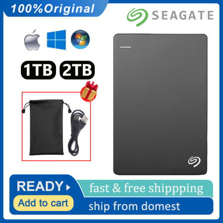 Seagate Backup Plus Slim External Hard Drive - 2TB