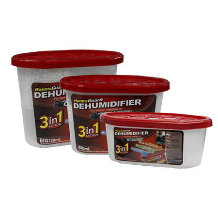 Hanns Guard Dehumidifier with Charcoal 300 ml Set of 3