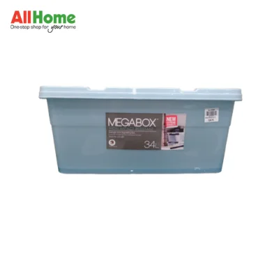 MEGABOX Storage Box 34 Liters (Trans Blue, Trans Clear) (1)