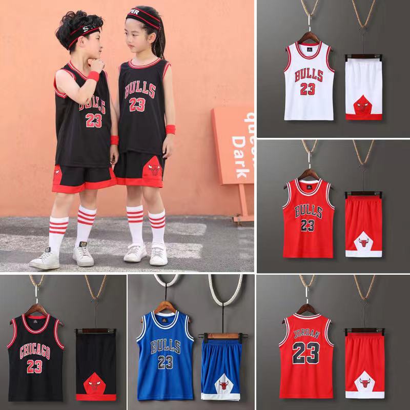 soccer jersey ✍#23 Michael Jordan Kids Chicago Bulls Basketball Jersey Set  High Quality Dri-FIT Uniform Suit✴ | Lazada PH